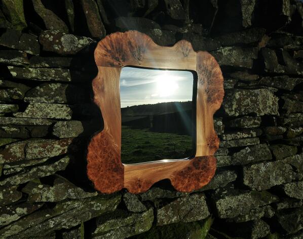 <a href="/_allanlake/">Allan Lake</a> Little Burr Elm crafted Mirror allan-lake.com #interiordesign #Furniture #iLoveHD
