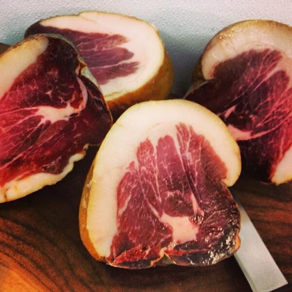 #Culatello, the choicest cut from the ham! Aged 10 months and available at @undergroundbutcher &amp; <a href="/Forequarter/">Forequarter</a>