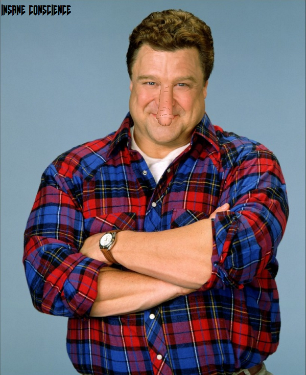 INSANE_CON's tweet image. HEY KIDS! John Dickman is HIP! now sit there and try to figure out why John Goodman with a dick nose looks so natural