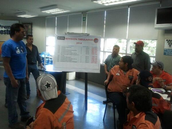 Informando personal planta De acero Alambres #SINDICALISMORESPONSABLE @ctmcoahsureste <a href="/tereso_medina/">Tereso Medina</a>