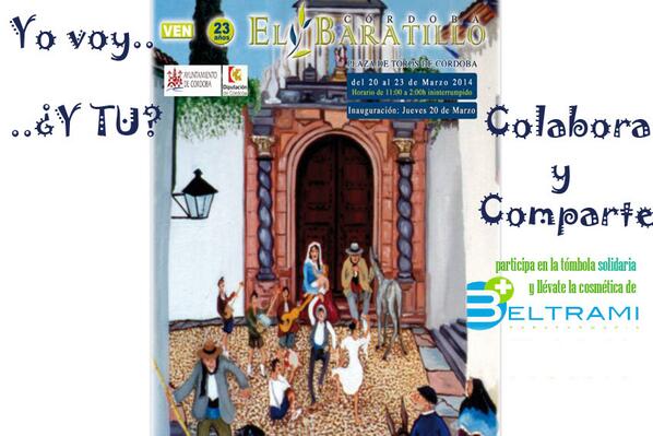 farmabeltrami's tweet photo. OS INVITAMOS A LA TOMBOLA DEL #BARATILLOADEVIDA EN #CORDOBAESP suerte y que os toque nuestra #cosmetica http://t.co/74ng372VHk