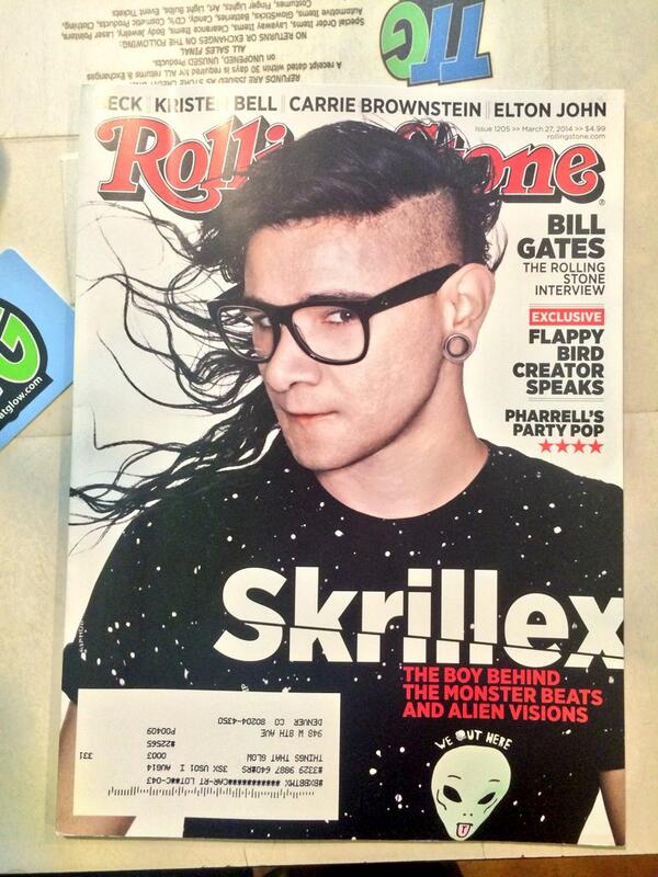 Brody_Rios1's tweet photo. @Skrillex on the Front cover of @RollingStone magazine #OMG #dope http://t.co/i1L1j2LqD7