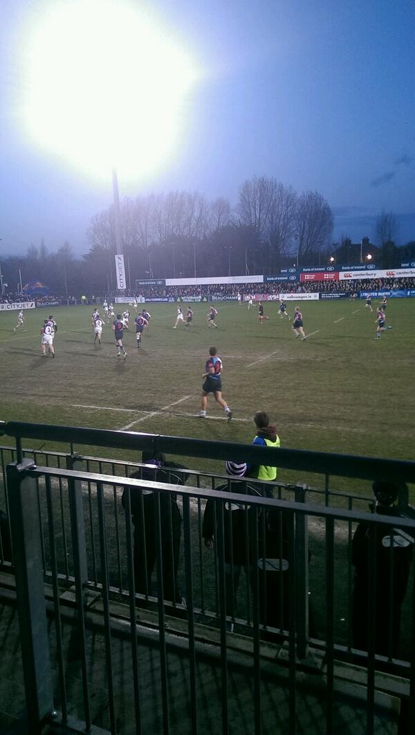 Jordimurphy's tweet photo. Great start to the Jesuits vs Holy Ghosts game down in donnybrook and fantastic turn out #jackkavanagh http://t.co/zX9oXhoQgK