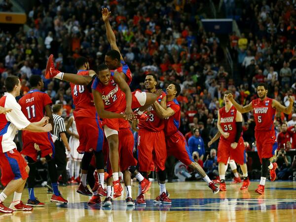 WCPO's tweet photo. Dayton beats Ohio State for first upset of #NCAATourney #UDvsOSU http://t.co/9NuLa93UoA http://t.co/E6vronp6Mh
