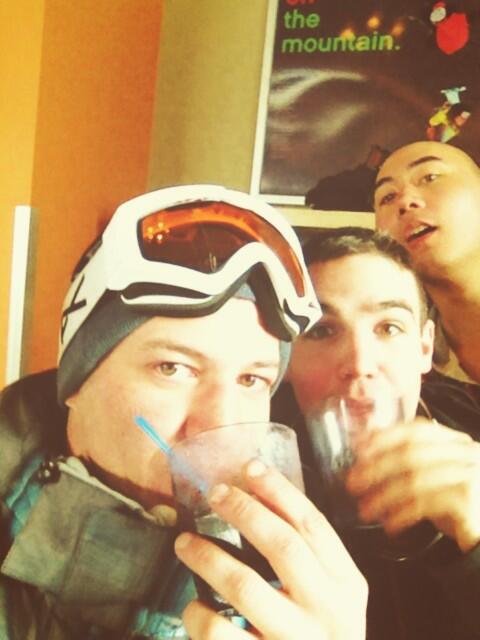 Hard_Nate's tweet photo. @lordmingieton @ColinClare5 Crushin Mid day double rums!! #toolegittoquit #selfie #photobomb #crushinpow http://t.co/veXIaNmbOO