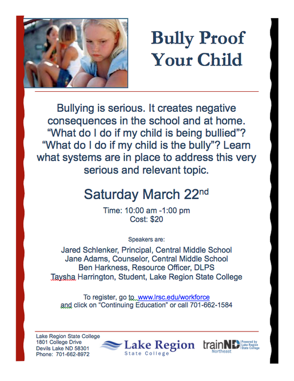 dlps_news's tweet photo. Bully Proof Your Child http://t.co/gHTbOJc7vJ