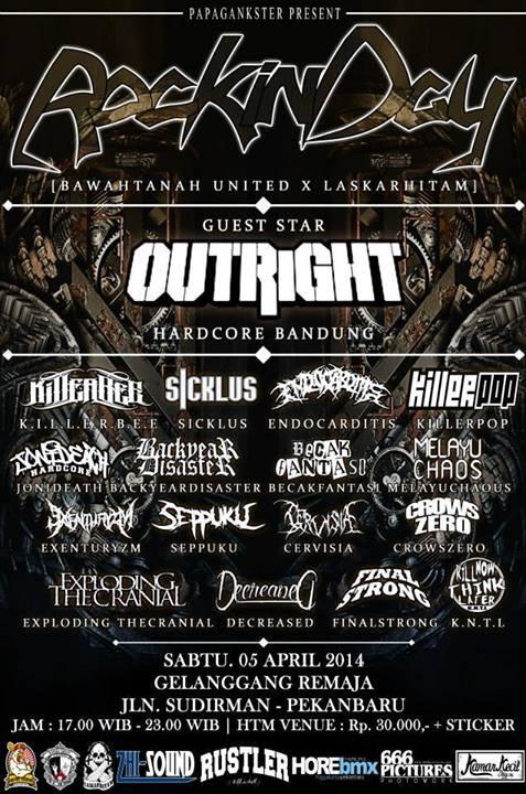 - ROCK IN DAY - TANGGAL 5 APRIL 2014 AT GELANGGANG REMAJA PEKANBARU.