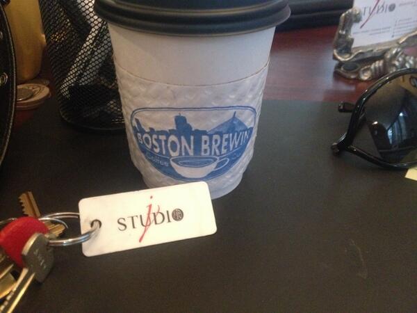 Workout @studiojboston? Get coffee @BostonBrewinCo? Show your keytag & get 10% off your coffee! #localcollaboration