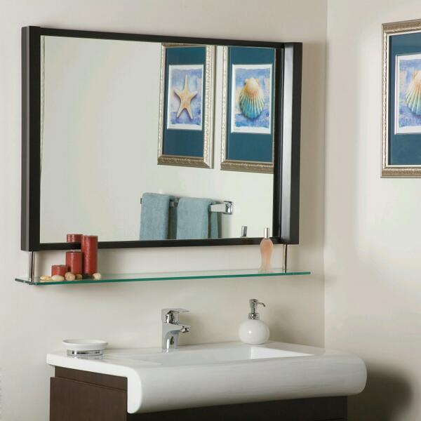 New Amsterdam Framed #Mirror...perfect for conserving space in a smaller bathroom! We deliver &amp; install!