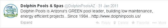 DolphinPoolsAZ's tweet photo. Happy Birthday Twitter! Here is our first tweet! #FirstTweet http://t.co/nkda4VbLbd