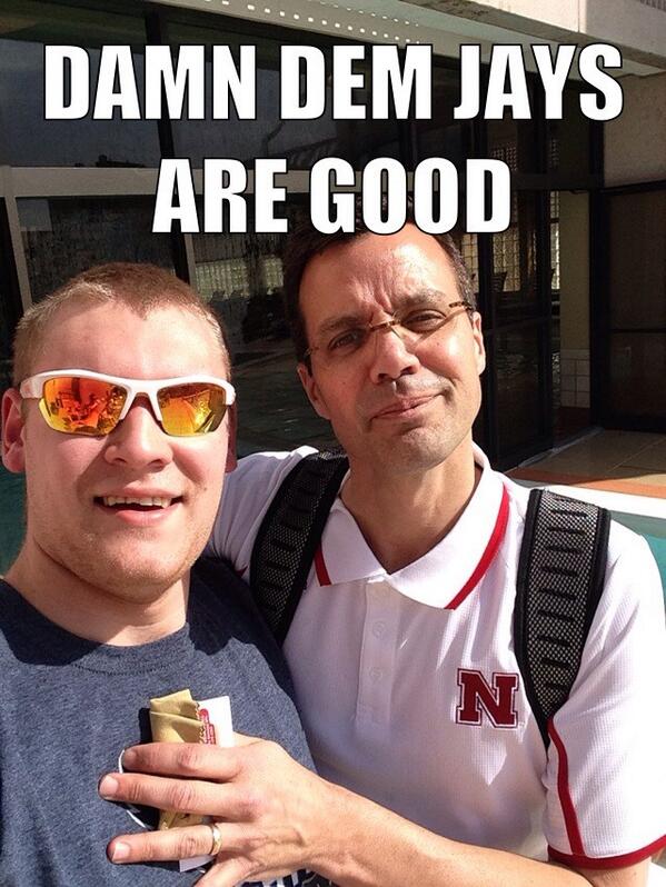 <a href="/CoachMiles/">Tim Miles</a> loves the JAYS! #GoJays