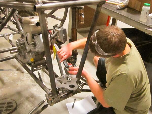 OhioStateBaja's tweet photo. Our car is coming along at a great pace! http://t.co/7hs2Pm3BJg