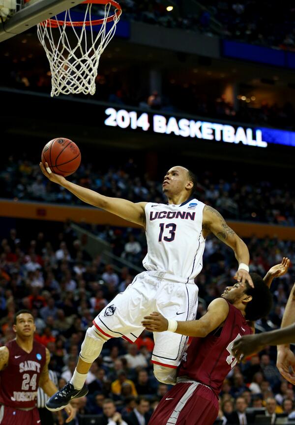 Believe in Bazz! Shabazz Napier puts up 24 Pts, 8 Reb, 6 Ast in UConn's 89-81 overtime win.