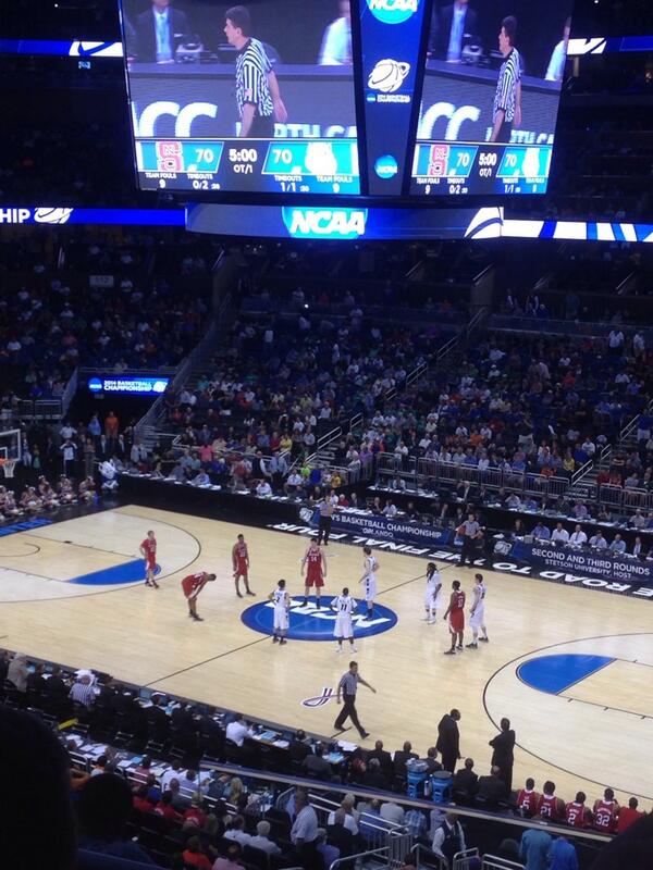 bballforever_'s tweet photo. Overtime has begun! #StLouisvsNCState http://t.co/vJd2Scnnhj