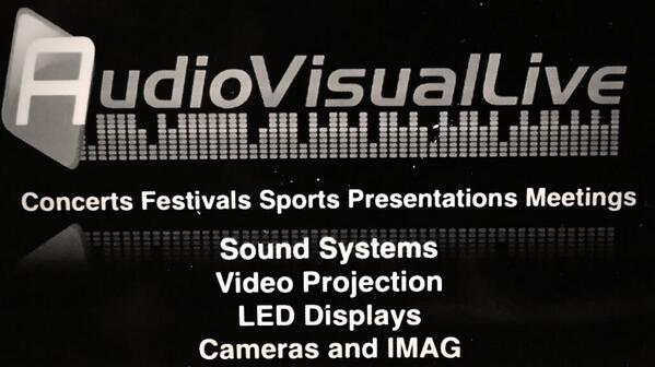 AudioVisualLive tweet picture