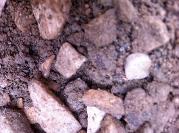 Even with this poor gravel under the slab-levels @ 13 BQ/M3 after the Radon West crew mitigated this home. #radon