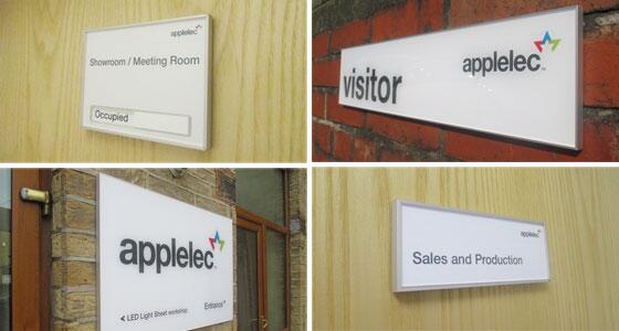 Applelec's tweet image. Our I-Sign #displayframes  have recently been used at our #headoffice to create a contemporary #wayfinding system