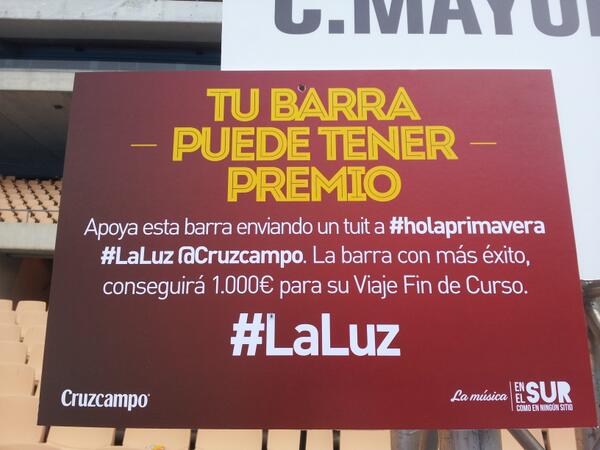 belengf5's tweet photo. #holaprimavera #LaLuz @cruzcampo http://t.co/oXVI8J0AT7