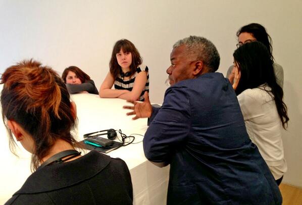 buzzingRCA's tweet photo. Thanks to Catherine Wood (Curator at Tate) and Paul Goodwin (Independent Curator &amp; Professor at UAL) for the crit! http://t.co/VOYGzHIrRV