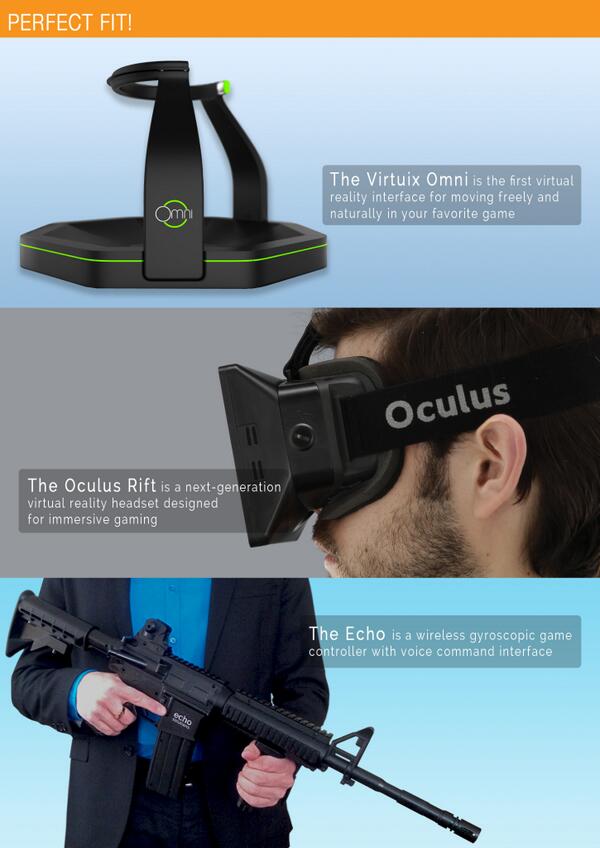 echocontroller's tweet photo. @echocontroller #OculusRift #VirtuixOmni #gameplay #virtualreality #controller #gamepad #echo http://t.co/L3qpbScqOT