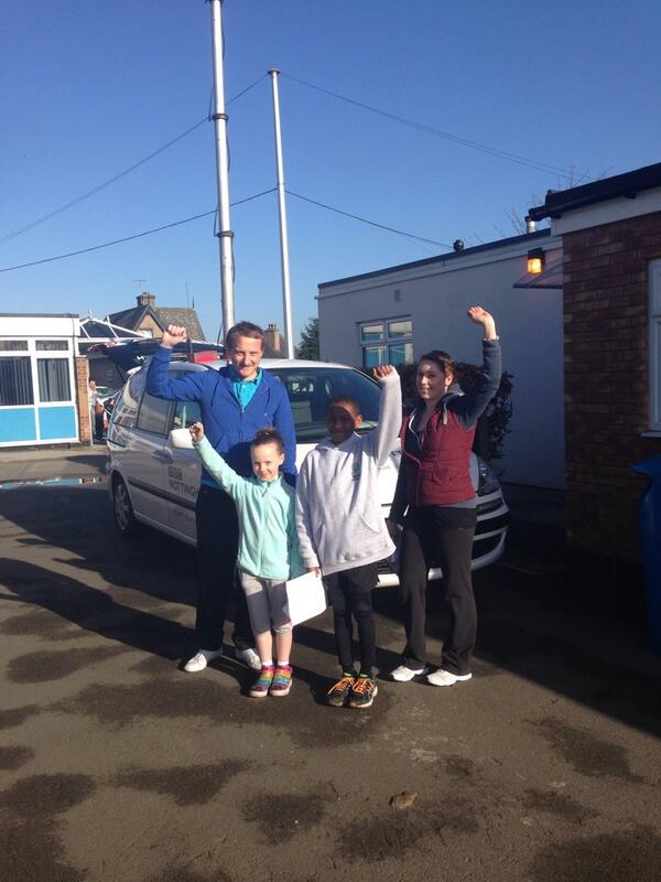 Children at Old Basford Primary school are running 500 miles for #SportRelief today