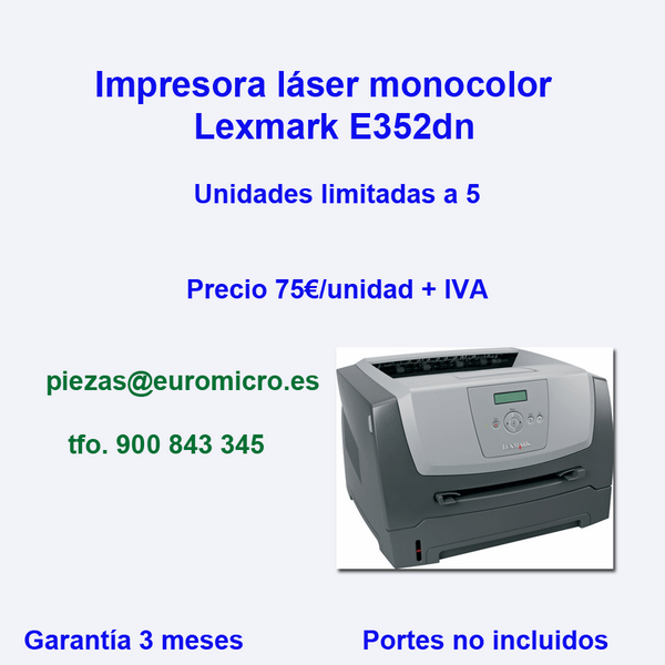 euromicro's tweet photo. #oportunidad llegan impresoras, ya puedes reservarlas, : http://t.co/aOzf9AwjFI