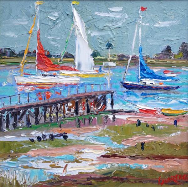 A lovely Spring day for some painting! Hope it stays like this over the weekend. #KPRS #Spring #oilpainting #sunny