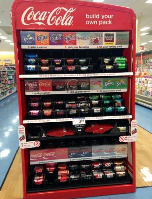 AskaLangly's tweet image. I-gram user AfricanoBoi posts up an image where you make your own 12-pks of @CocaCola. I see NO #PibbXtra WHATSOEVER!