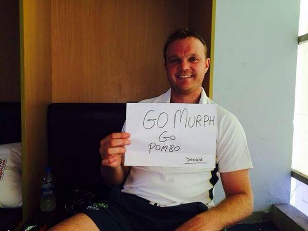 PomboBulls's tweet image. One of our biggest fans, Doug Bollinger, wishing the boys all the best for day 2 of the GF