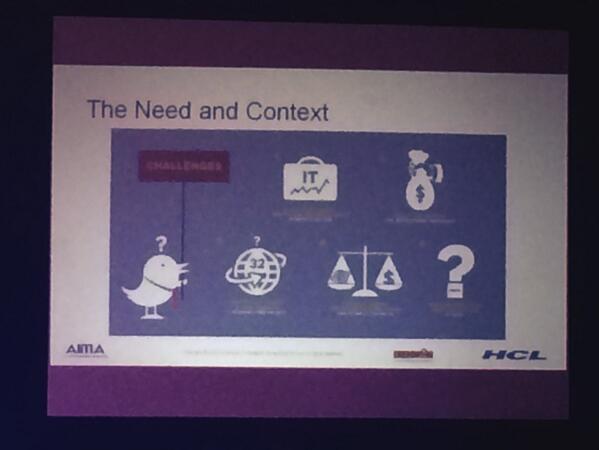 nikhilchawla's tweet image. Apurva from @hcltech is on stage talking about the need and context of #CoolestInterviewEver at #AimaInnovationSummit