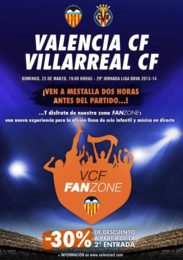 valenciacf's tweet photo. El @valenciacf inaugurará este domingo su ‘FAN Zone’. ¿Quieres conocerla? ¡Pincha AQUÍ: http://t.co/p3NYKjebAZ! http://t.co/eVeJBLUfzD