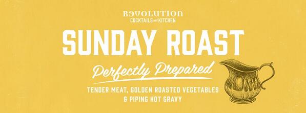 RevsCheltenham1's tweet photo. Yes it's true, we now do a Sunday Roast! The perfect way to cure those Sunday morning hangovers! http://t.co/XVs8QhSNBE