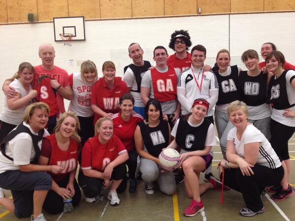 UnityBlackpool's tweet image. What a fantastic staff! Great entertainment and some great netball and all for #Sportsrelief2014 Well played!