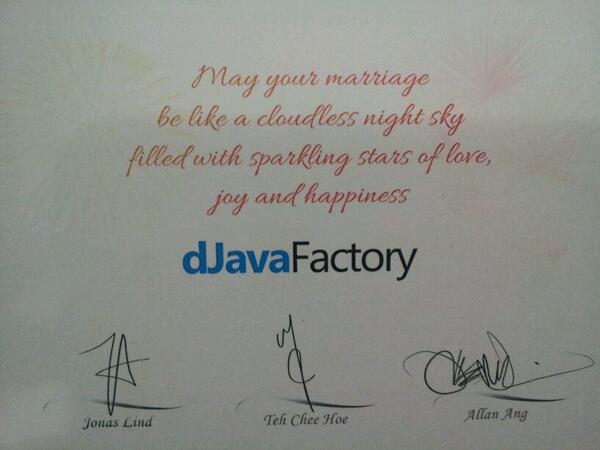 Thanks <a href="/dJavaFactory/">dJavaFactory </a> for the wishes n gift:)