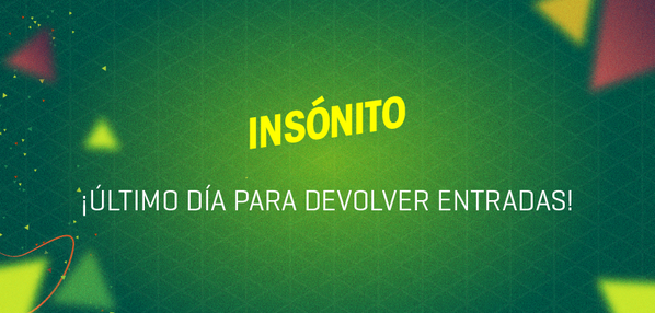 #Insónito aún en pausa.

Hasta hoy tenés tiempo para devolver tu entrada en el Punto de Venta donde la compraste.