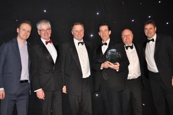 A pic of the <a href="/Talari/">Talari (Acquired by Oracle)</a> team accepting <a href="/NCMagAndAwards/">Network Computing</a> "Network Project of the Year Award - American Railcar"