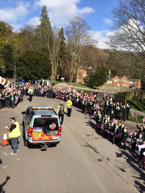 Now at St michaels school, great reception! Love this place, great memories! #lizzyparade