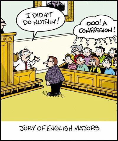 And that is exactly why #Grammar matters. #CourtReporting #Humor