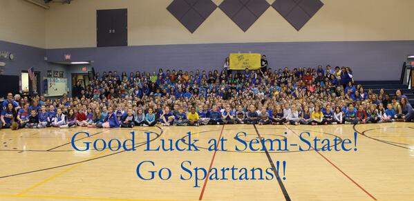 Good Luck HHS Boys Basketball at Semi-State!! @nankenbruck From LME Students and Staff
