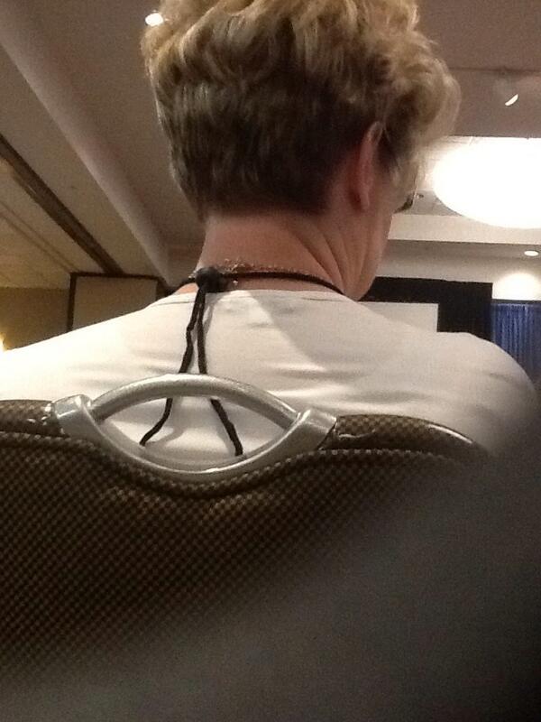 zdrm's tweet image. Gotta love high hair in front of you before the key note! #conferenceproblems #csctfl14
