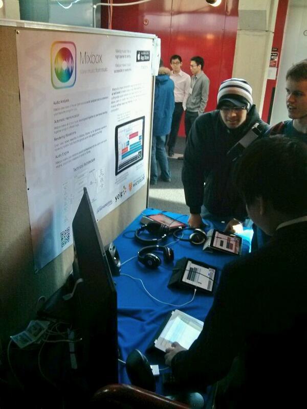 psobot's tweet image. Are you on campus at @UWaterloo today? Come by DC and try out @getmixbox, our new free mashup app for iPad!