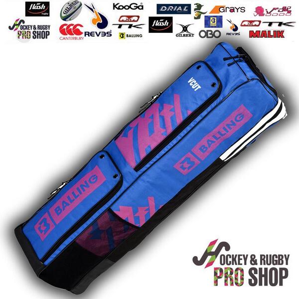 Funda de #Hockey Balling Vcut. Para 3 palos, varios compartimientos. Colores:azul y violeta! on.fb.me/1iKsckc