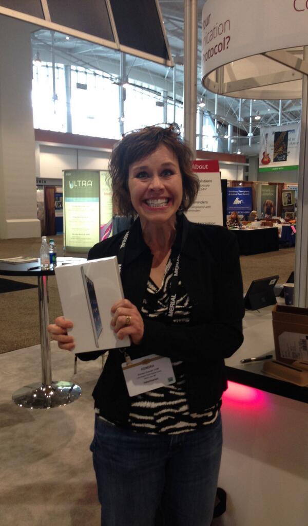 VetstreetEvents's tweet photo. Winner! Kendra G. of Minnesota won our second iPad Mini giveaway. Visit Vetstreet (Booth 438) for your chance to win! http://t.co/xtDIeK9XYL
