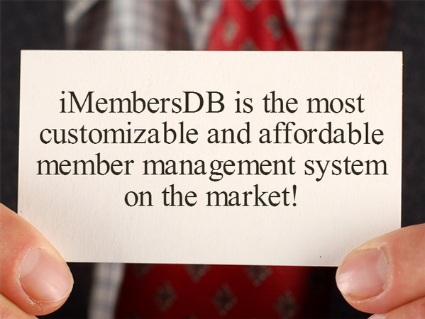 iMemDB's tweet image. Sign up today and let us customize a system for you!
iMembersDB.com