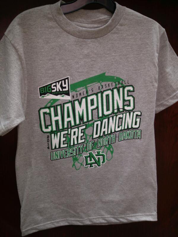 TheREA's tweet photo. Look what just came in! @UNDWBasketball is going DANCING! Now on sale in store only! #siouxshop http://t.co/baa1dKw4aF