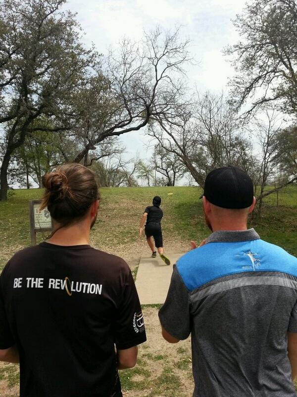 pdgalive's tweet photo. McCabe and Barsby watch as Jared Roan tees off on hole 12. http://t.co/ED1ohlge9U