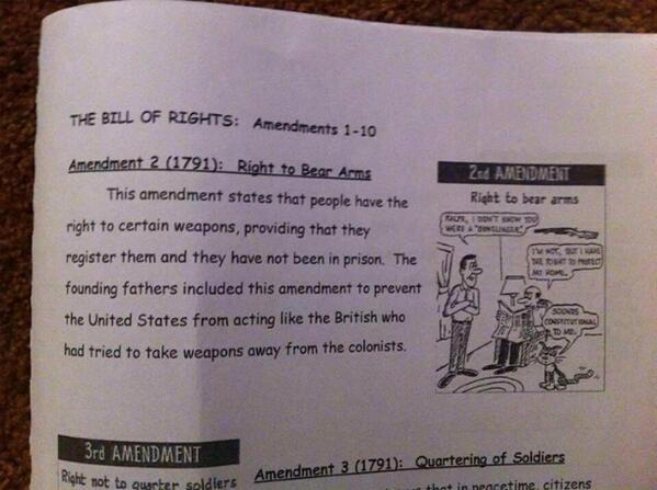 JesseKSpringer's tweet image. Middle School Assignment: Second Amendment Requires Gun Registration infowars.com/middle-school-… #2A  #CommonCoreProblems