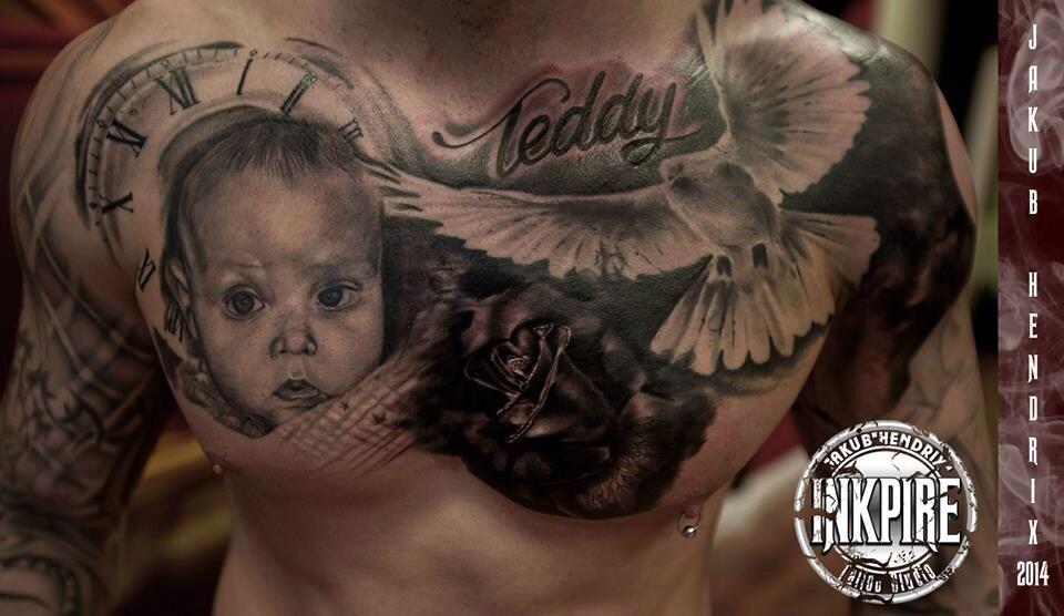 Top 81+ about chest portrait tattoo latest .vn Top 81+ about chest portrait tattoo latest .vn