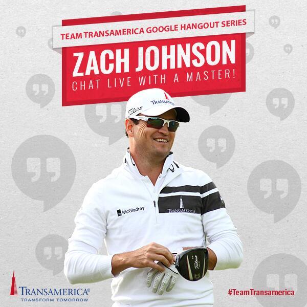 EatSleepGolf's tweet photo. RT for a chance to chat live w/ @Transamerica golfer @ZachJohnsonPGA on 4/1 in the #TeamTransamerica G+Hangout Series http://t.co/vuEt9iUsEf