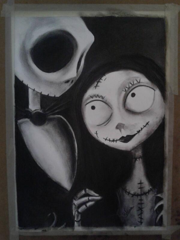 Ceniza בטוויטר Nuevo Dibujo Jack Skellington Y Sally